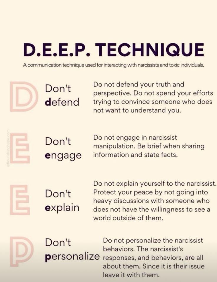 The D.E.E.P Technique for dealing with toxic people: