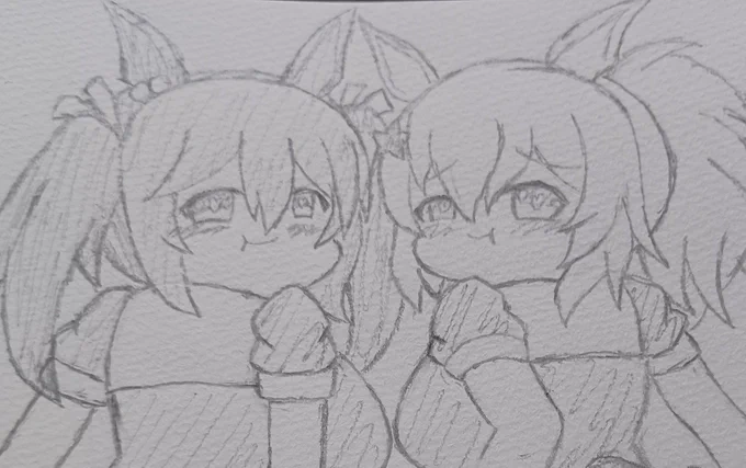 @M_kaityo 隣にヒシアケボノちゃんとタイキちゃんを…ԅ( ˘ω˘ ԅ) モミモミ 