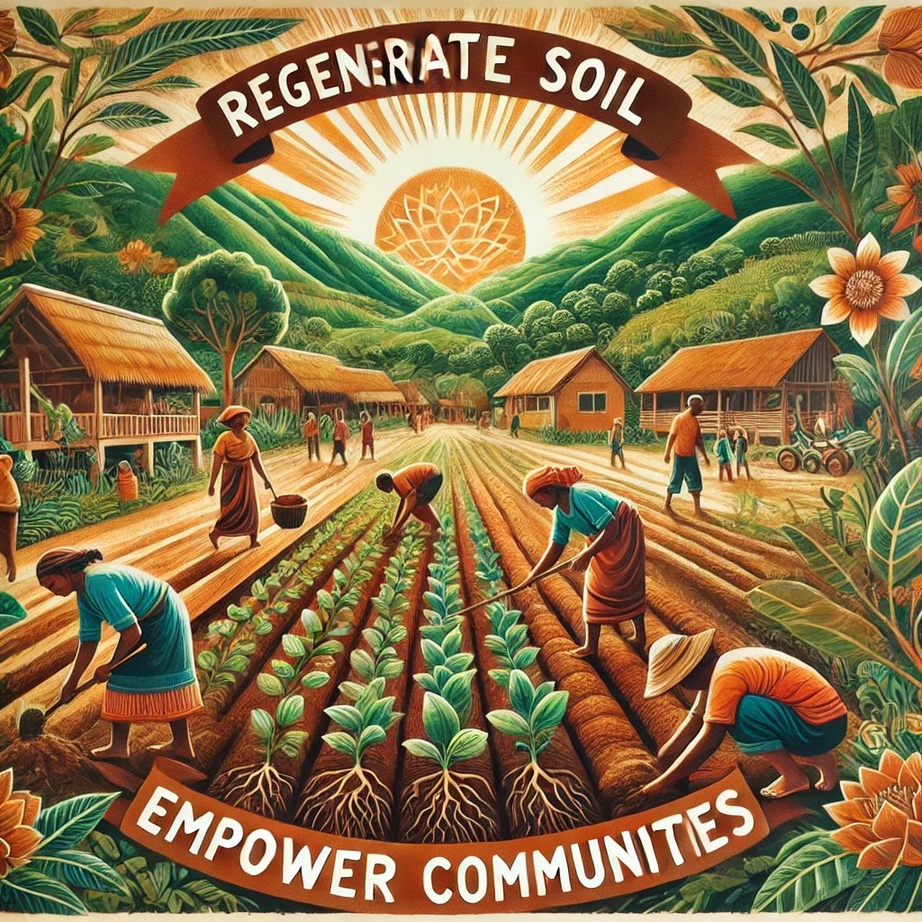 GuardianForSoil's tweet photo. Regenerating our soil is essential to sustain life on Earth and empower rural economies.
Together, we can create a future where both soil and communities thrive! 🌱
#SoilFirst
#SaveSoil #ConsciousPlanet https://t.co/HJ0NzO7cl5