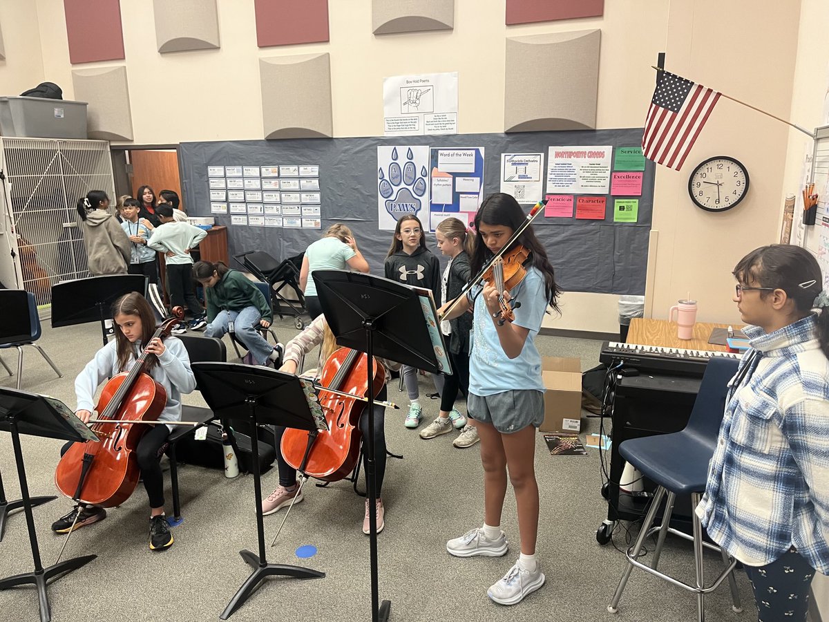 NIS_Orchestra's tweet photo. This weeks life principal is Patience!! “Can we play the whole piece?”— yes, after hard work with the process, patience pays off! The Winter concert is going to be legendary! #DestinationExcellence #BePartofYourSymphony https://t.co/eWql0KbeKc