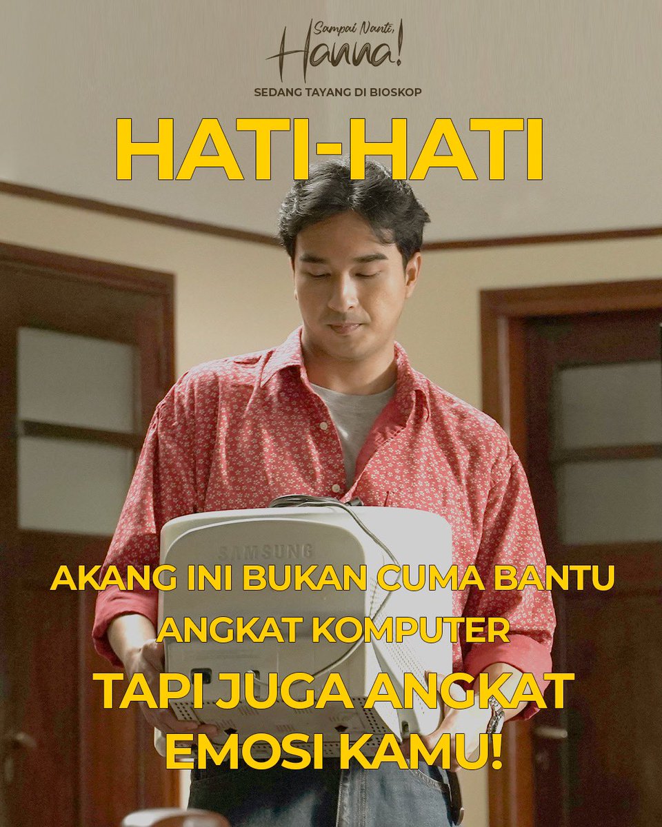 ANGKAT TANGAN DEH SAMA YANG BEGINI🥲

Siap-siap naik darah dan buktiin sendiri separah apa tingkah laku Arya (Ibrahim Risyad) dengan nonton #SampaiNantiHanna di bioskop sekarang 🫵🏻

BURUAN BELI TIKETNYA SEKARANG!

#SampaiNantiHannaFilm #JodohTakLariKemana