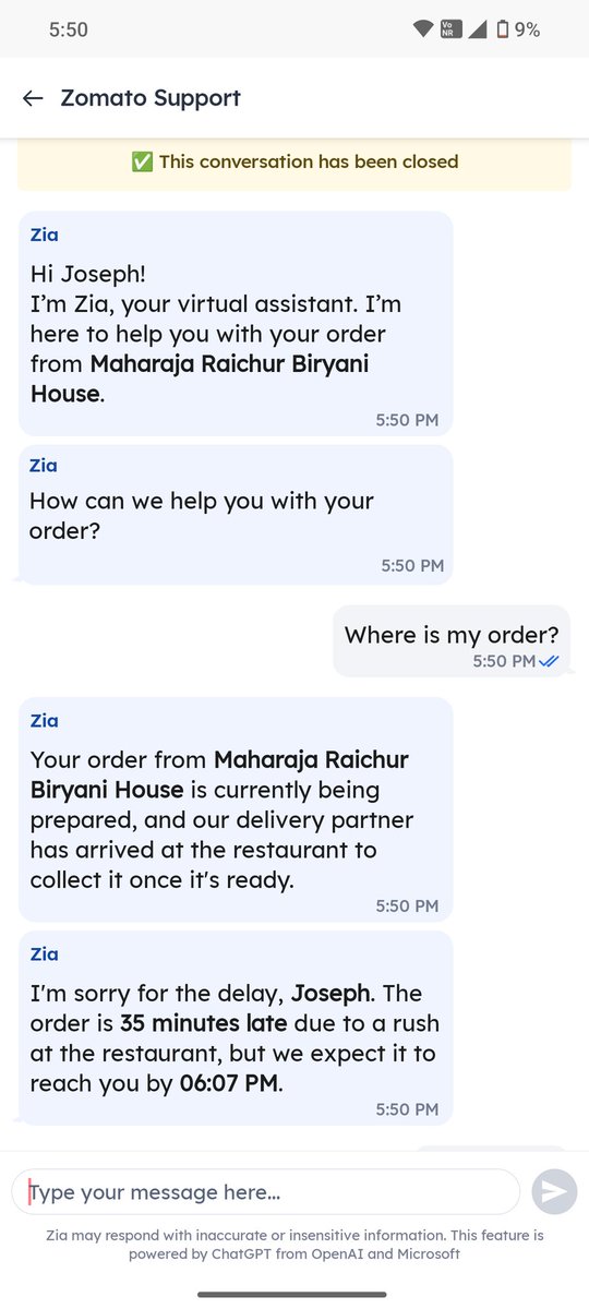 David891Joseph's tweet photo. @zomato how coolly they say 35 mins delay we will deliver at so and so time bloody fools you thought it's a joke to mention estimated time before and increasing it as per your wish https://t.co/0TD9q8xSX1