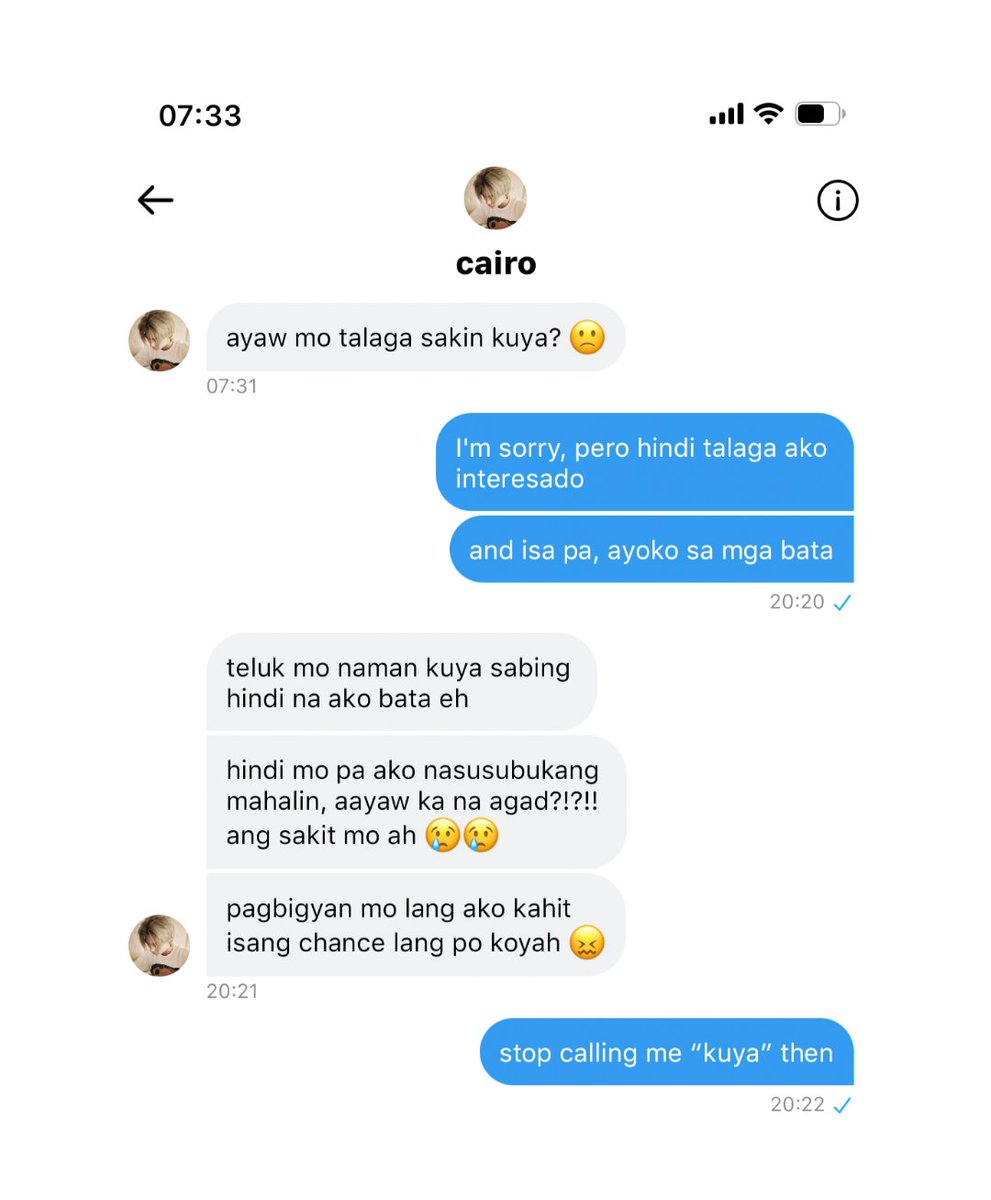 a #hoonki short au
wherein...

cairo (nk) na nagka crush sa isang senior, zeke (shn) and confessed his feelings.