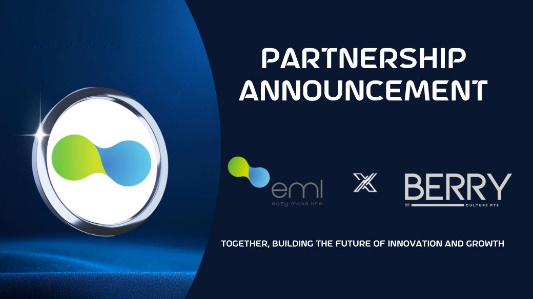🌟 New Partnership Announcement!🌟

We’re excited to team up with Berry Culture Pte, a global VC! 🚀

Their support and liquidity power will drive EML’s growth and innovation. 🌐

Stay tuned for more! 🙌
#EML #BerryCulture #Partnership