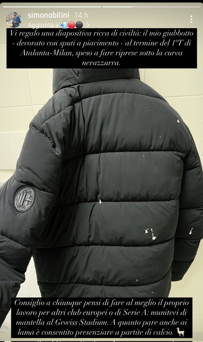 Solidarietà all'amico <a href="/SimoNobilini/">Simone Nobilini</a>  per quanto ha dovuto sopportare durante lo svolgimento del suo lavoro. Gran parte delle più suggestive immagini che riceviamo dallo stadio, sono frutto del coordinamento e riprese effettuate a ridosso del campo dove Simone è sempre e comunque