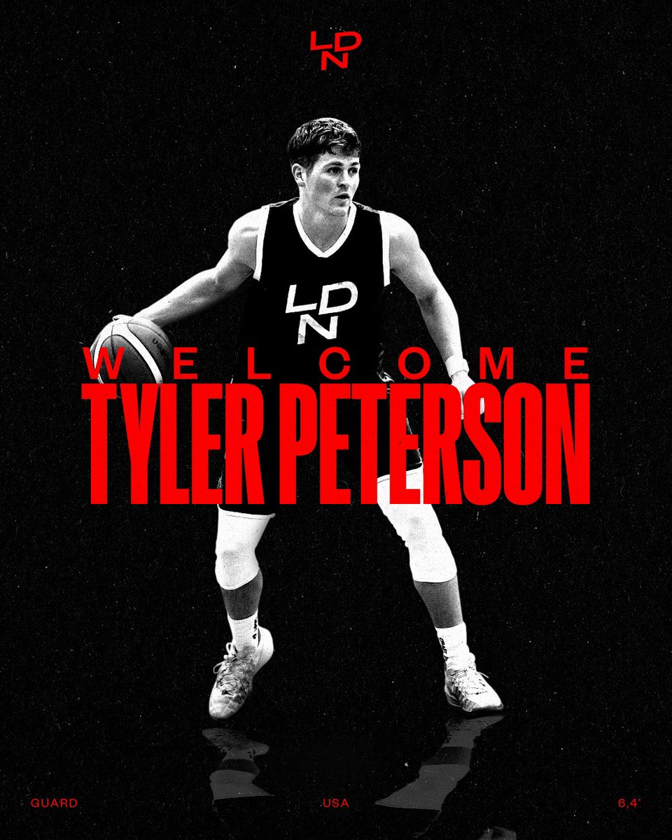 LondonLions's tweet photo. We’re thrilled to welcome Tyler Peterson to the London Lions family! 🚨🔥 

Big things ahead and we can’t wait to see him in action on the court! 

Let’s show him some love and give him a proper Lions welcome❤️

#WeAreLondon https://t.co/0EvwPunDwW