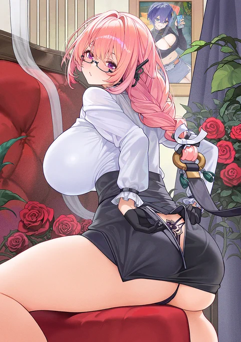 ふと月城柳さんのスカートの後ろにチャックがあることに気づいて、それからこの絵を描いたんだ。ぼくって本当に天才だ!#绝区零 #月城柳 