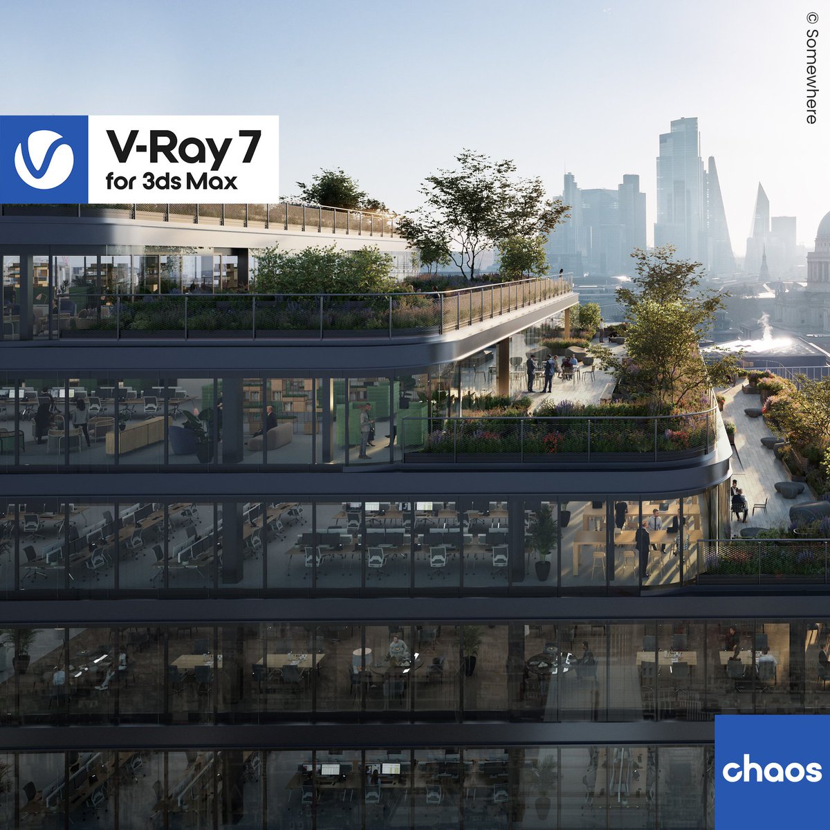 ChaosGroup's tweet image. ๐ V-Ray 7 for 3ds Max is here! Now withโ
๐๏ธ Faster than ever environment creation w/ Gaussian splats support
๐จ Powered up creative control w/ enhanced VFB & Chaos Scatter
โก Optimized GPU rendering for speed & memory efficiencyโand more!
๐ What's new ๐ bit.ly/3bVFfEm