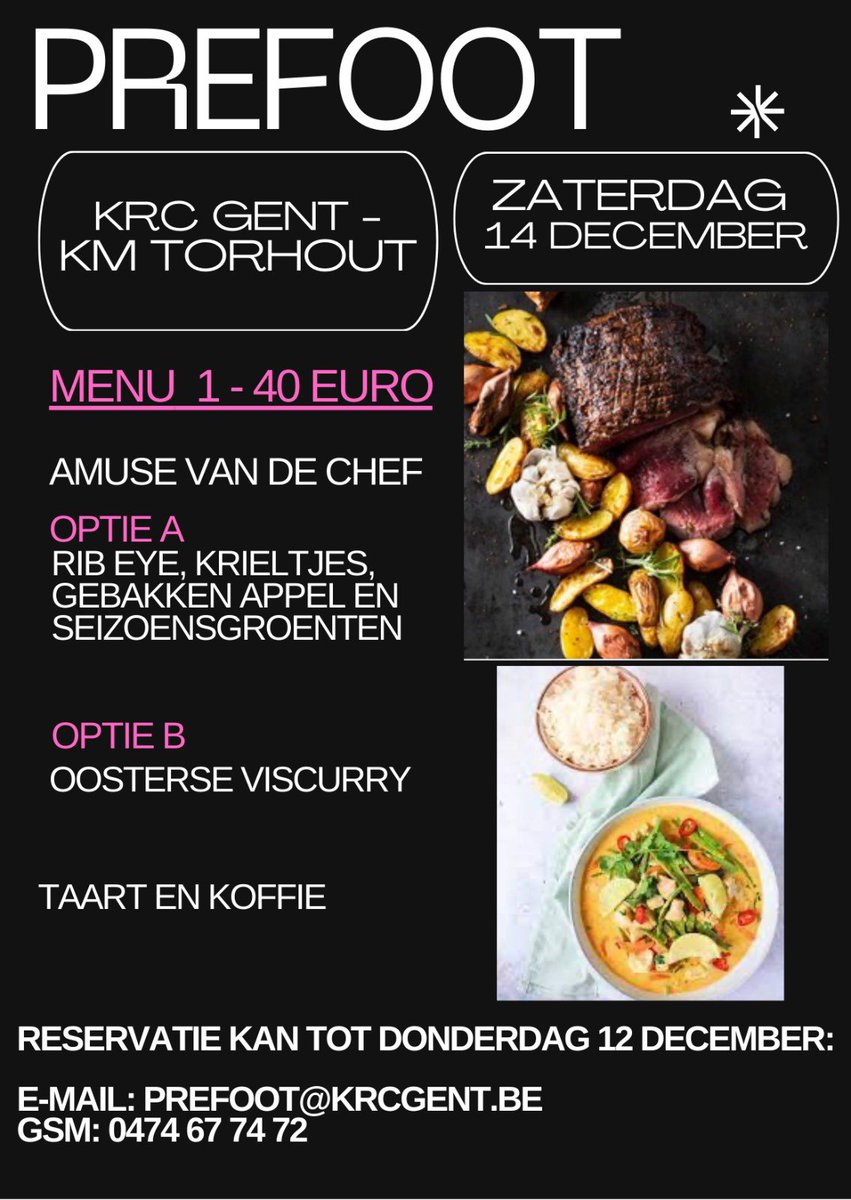 RacingGent's tweet photo. Schrijf je nu in voor de prefoot 🍴van volgende week. https://t.co/Wy5ft3Mzgy