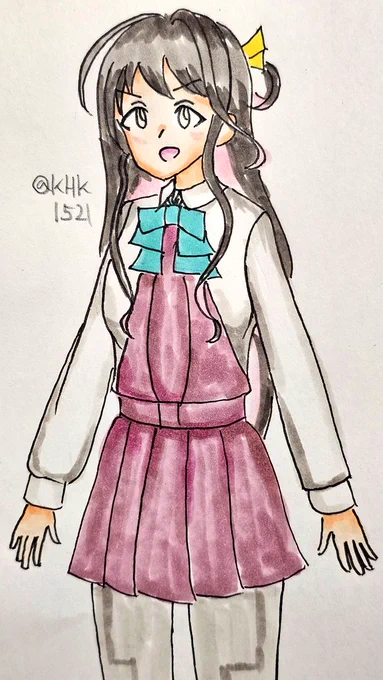 長波サマ#艦これ版真剣お絵描き60分一本勝負_20241207 
