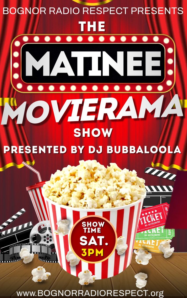 At 3pm today, let's go back to the futu...nope, the 80s with this week's Matinee Movierama over at Bognor Radio Respect 

bognorradiorespect.org/BognorRadioRes…

So crack out the big can of hair spray and aviatior shades and hop in the Delorean.