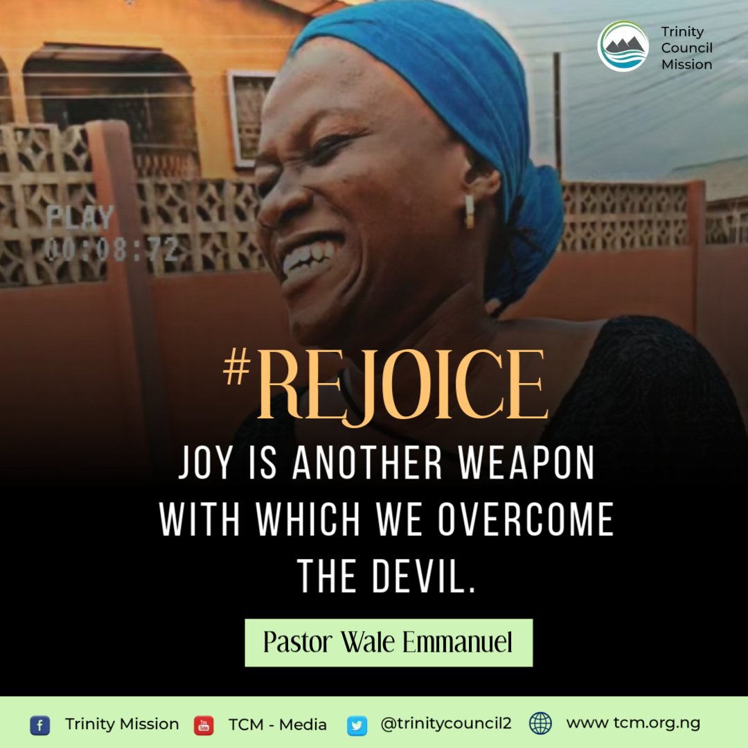 trinitycouncil2's tweet photo. Happy weekend, Family.

Remember to always rejoice. https://t.co/QYbzojT7PW