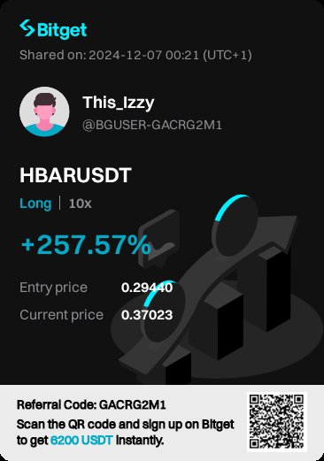 This__Izzy's tweet image. Another week trading crypto 🥂

Always keep on trying till you get it right.

It can only get better✨
#ORDIUSDT
#HBARUSDT
#Keep_It_Simple