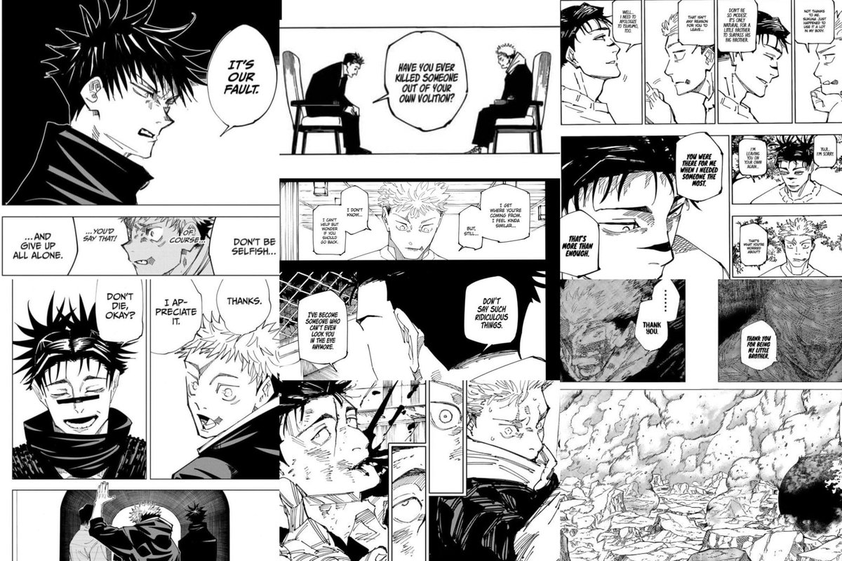 TenSNeo's tweet photo. If you really deep it Yuji Itadori fucks the shit outta any popular "new gen" main character that isn't Denji. 

Nah. To be honest you don't even gotta deep it. He just solos https://t.co/JEgH2bGa61