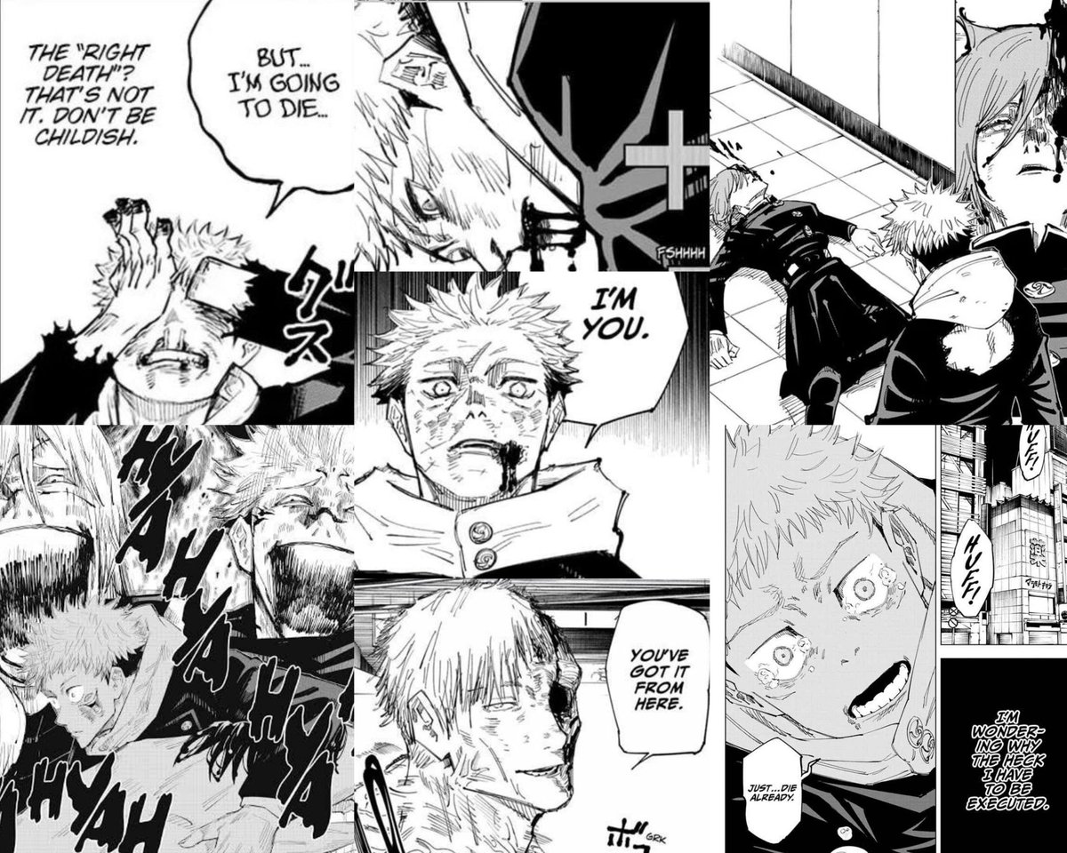 TenSNeo's tweet photo. If you really deep it Yuji Itadori fucks the shit outta any popular "new gen" main character that isn't Denji. 

Nah. To be honest you don't even gotta deep it. He just solos https://t.co/JEgH2bGa61
