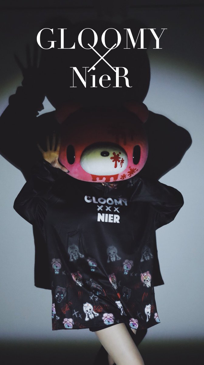 NieR グルーミー GLOOMY バスタオル タオル 布ポスター グル〜ミ〜 グル〜ミ〜 グルーミー NieR コラボ タオル 布ポスター タペストリー