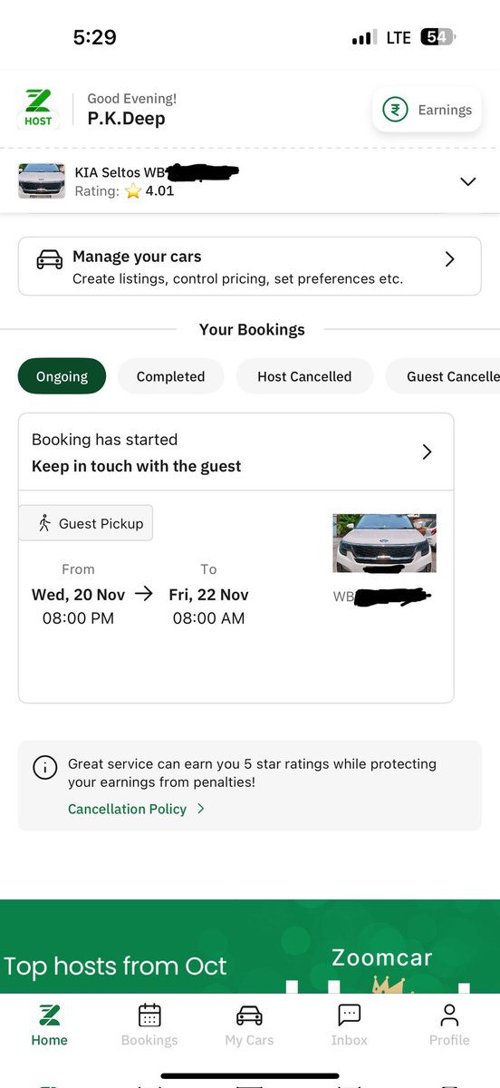 pkdeep90's tweet photo. @Zoomcar_India
Booking ID - JPSNJ9GU9
Disgusting service of Zoomcar. This guy took my car and gave it in mortgage to someone when I found out by local influenced person. Zoomcar couldn't take any step I myself brought the car and zoomcar said they will pay me the expenses. https://t.co/C5ftzkWvwZ