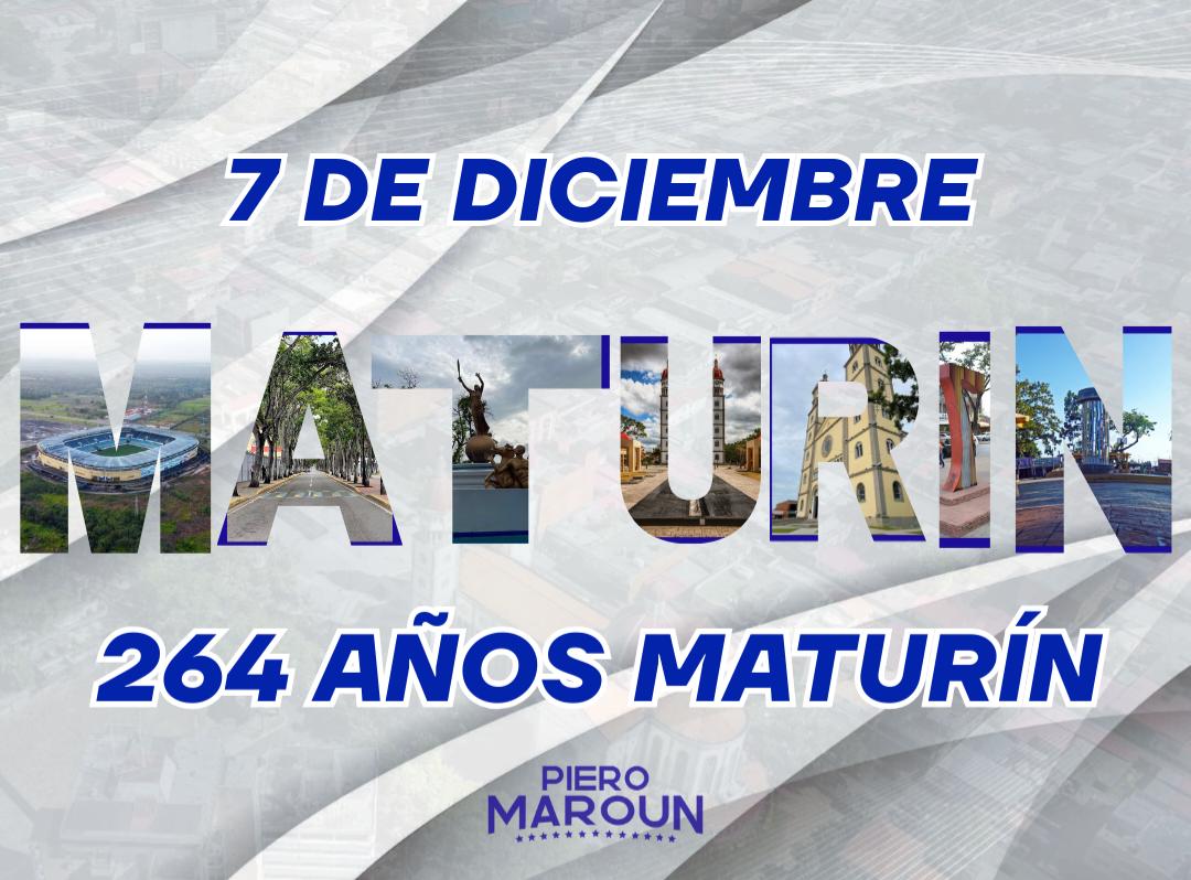 Nuestra querida Maturín cumple 264 años de fundación. Tierra de historia, de llanuras y vegas, altas cumbres y bosques umbríos. Capital del gentilicio monaguense, aquí llueve y escampa; por eso siempre somos entusiastas, porque sabemos que por más dura que sea la tormenta,