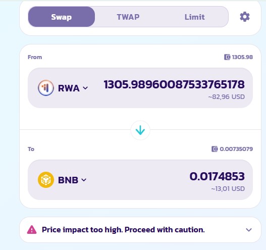 GaranJulia's tweet photo. @xendfinance Why I can't Swap RWA on BNB Chain? https://t.co/vrw5iYQcWW