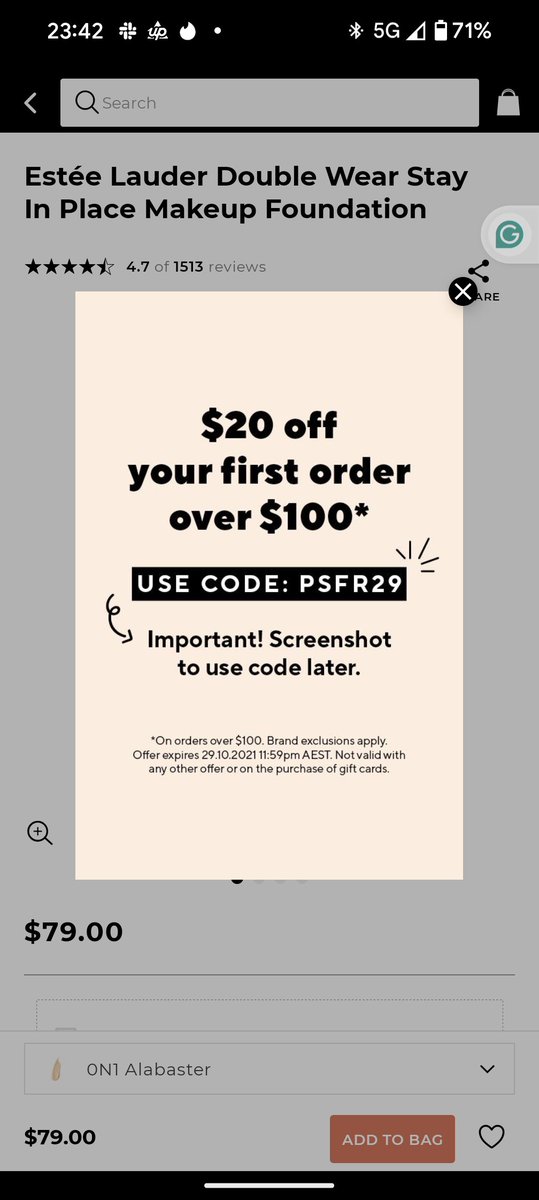 Sammyfb's tweet photo. @adorebeauty just letting you know I got this when opening your app. It expired in 2021. https://t.co/hjKnb1JTug