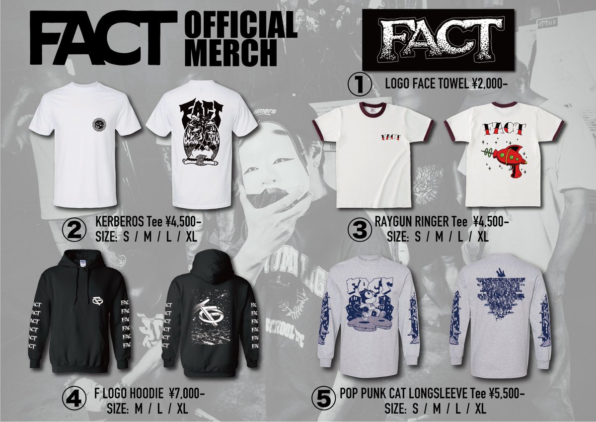 FACT ツアー Tシャツ　M FACT◇JAPAN TOUR 2010 AUTUMN Tシャツ 黒＜未使用品＞ - メルカリ