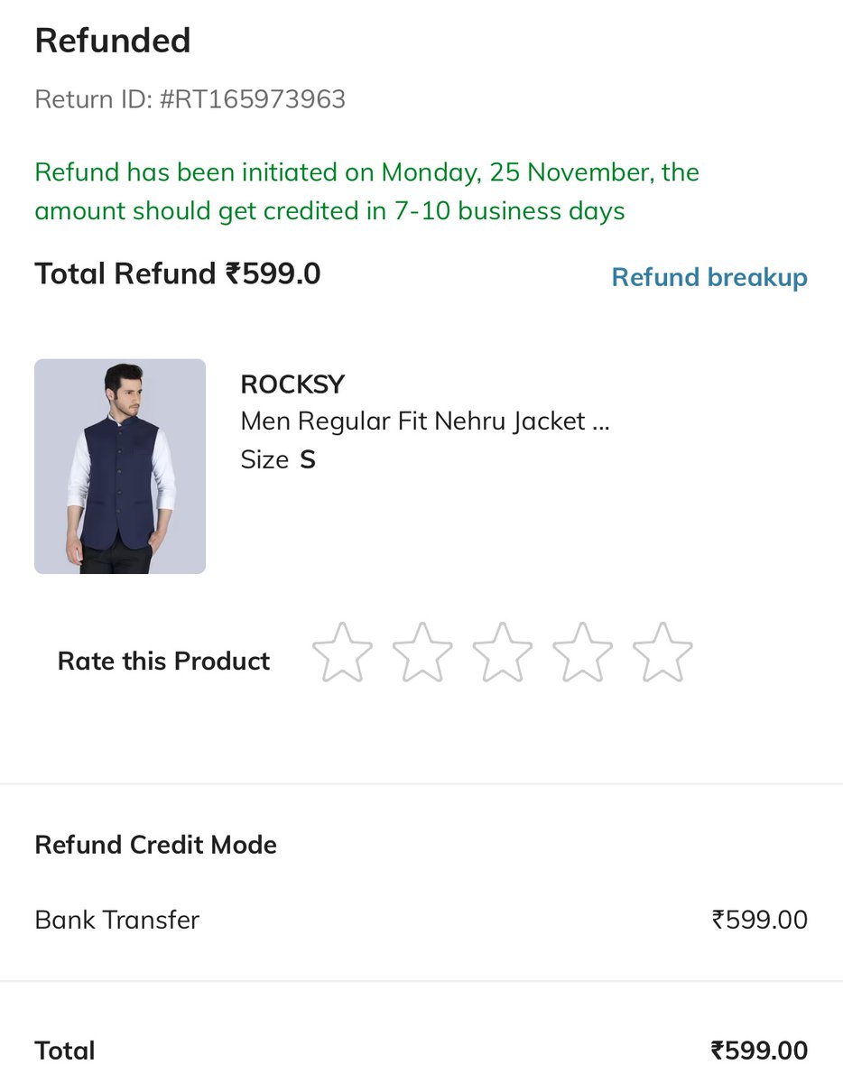 Shailendr0001's tweet photo. @AjioCares  @ajiobahut hi bekar service hai abhi tk mera paisa refund nahi ho raha hai please refund my money https://t.co/jDv9gdcrll