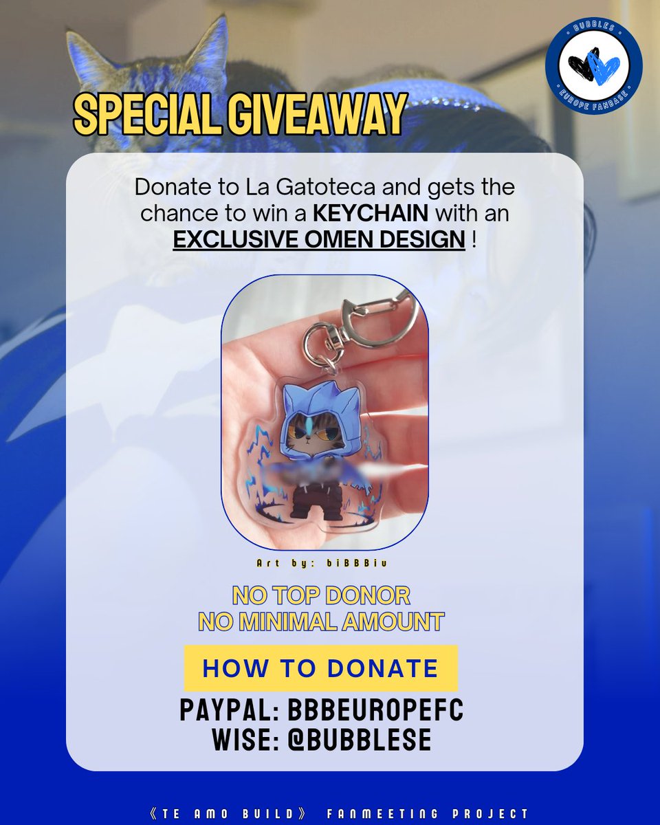 🐱 BUILD FM PROJECT 

January is almost here ~ 
Here is a sneak peek at our special giveaway to one lucky donor: this amazing keychain designed by <a href="/biBBBiu/">🐽𝐊𝟖 ⦿ᴥ︎⦿ ) 🎨🖌️🍀</a> 💙
Don't miss your chance! More details below.

🔗 docs.google.com/forms/d/e/1FAI…

#Build1stFMInMadrid #BuildJakapan <a href="/JakeB4rever/">BIU.</a>