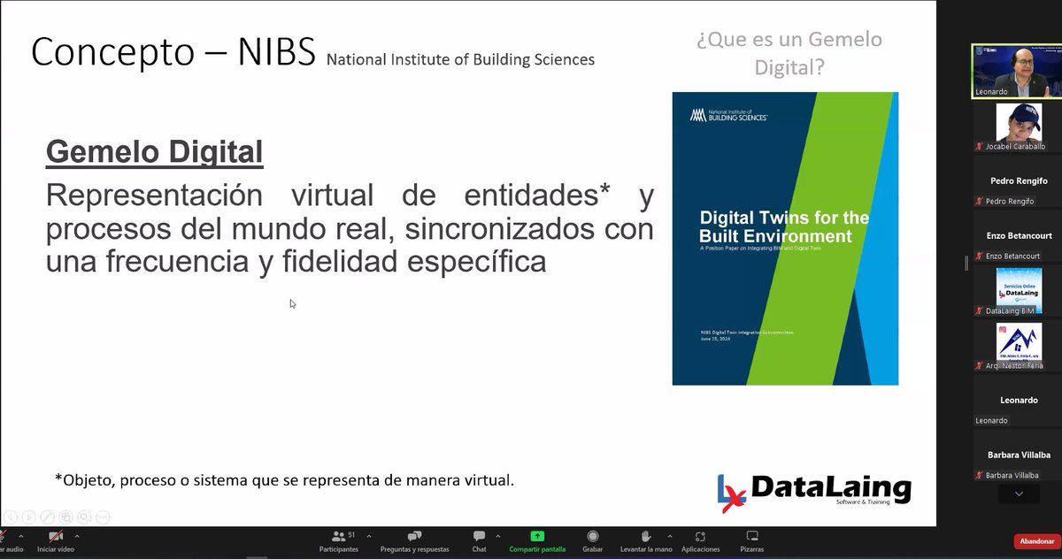 CaraballoJoca's tweet photo. En Desarrollo Presentación del Ing. MSc. Leonardo Mata Rojas 🇻🇪 (CEO de @datalaing)
✅ Tema: Gemelos Digitales y sus usos. Requerimientos internacionales. Un caso de éxito en Venezuela. VI Congreso #HablemosBIM 2024 https://t.co/PEYFglOAzd