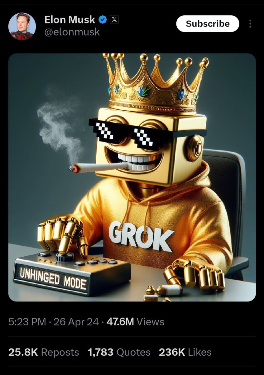 SatoshiHands's tweet photo. #DOGE is $60B mcap
#GROK is $60m mcap

You are so early...
Do you understand? https://t.co/iQrWXnRIhg