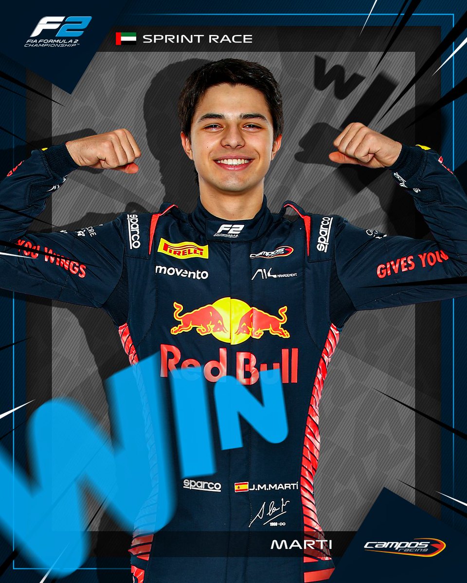 LAP 23 / 23 🏁

PEPE MARTI WINS THE ABU DHABI SPRINT RACE WITH A FAULTLESS DRIVE! 👏👏

#F2 #AbuDhabiGP