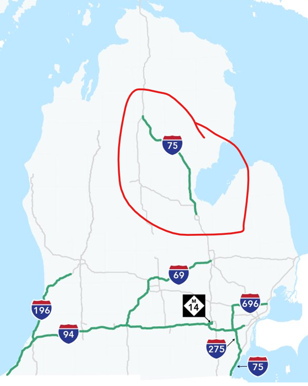 Democrats have shown their cards in their Game of Tolls. Not only will they impose costs on people going to work every day (I-94, I-69, I-696, 275) they want to tax your VACATION too. The tolls on I-75 from Zilwaukee to Grayling are meant to tax your VACATION. PERIOD.