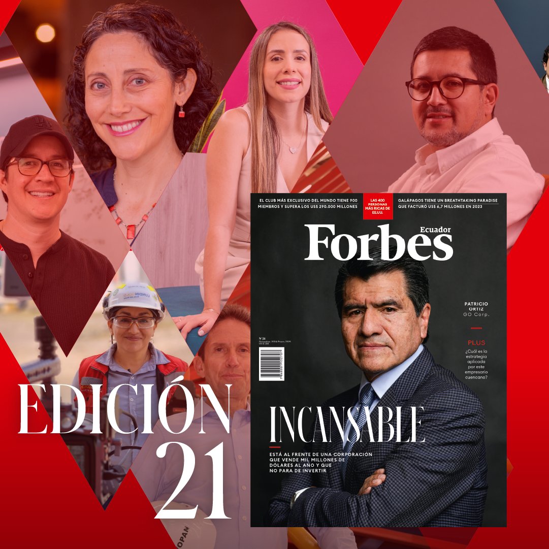 💼✨ ¡Los incansables toman el centro de nuestra nueva edición! 🌟 Conoce a los emprendedores ecuatorianos que redefinen el éxito con su perseverancia, visión y logros extraordinarios.  

Patricio Ortiz: Presidente de GO Corp, un self-made millionaire con ingresos de US$ 1.000