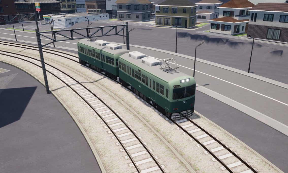 oum_kai2's tweet image. 路面電車車体で京阪大津線の600形を作ってみた。長さはすこしデフォルメが要るけど長い車体に合わせて引き延ばすよりはやりやすい。#A9TC