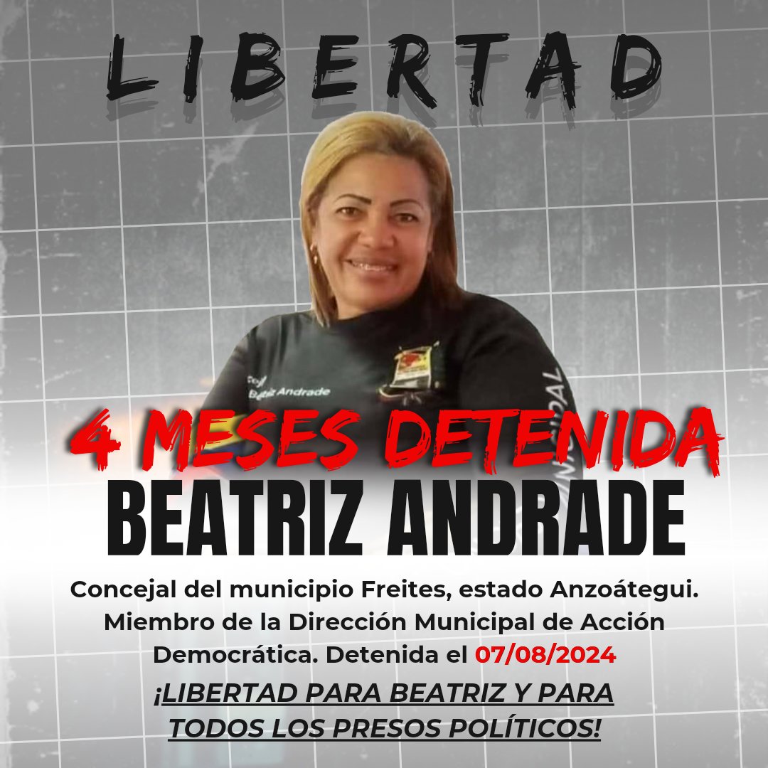 Libertad para Beatriz, y para todos los presos políticos.