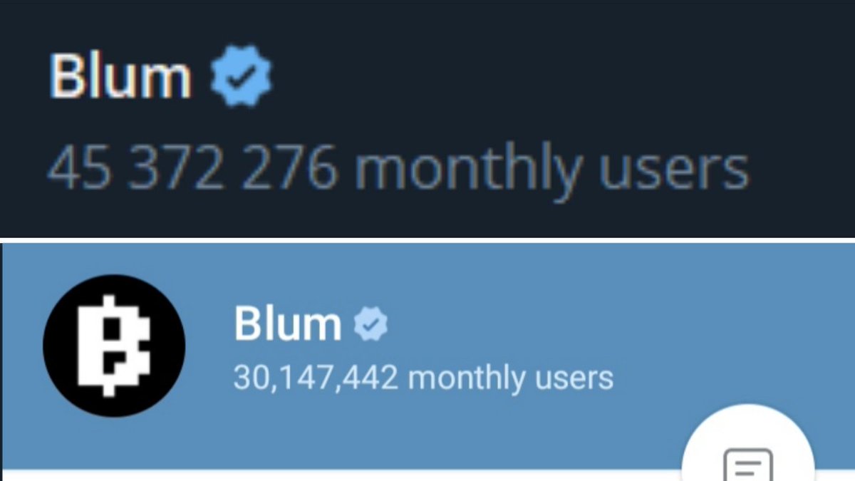 #Blum decreased from 45m active users to 30 million active users.

Do you think people fading is a good thing❔️