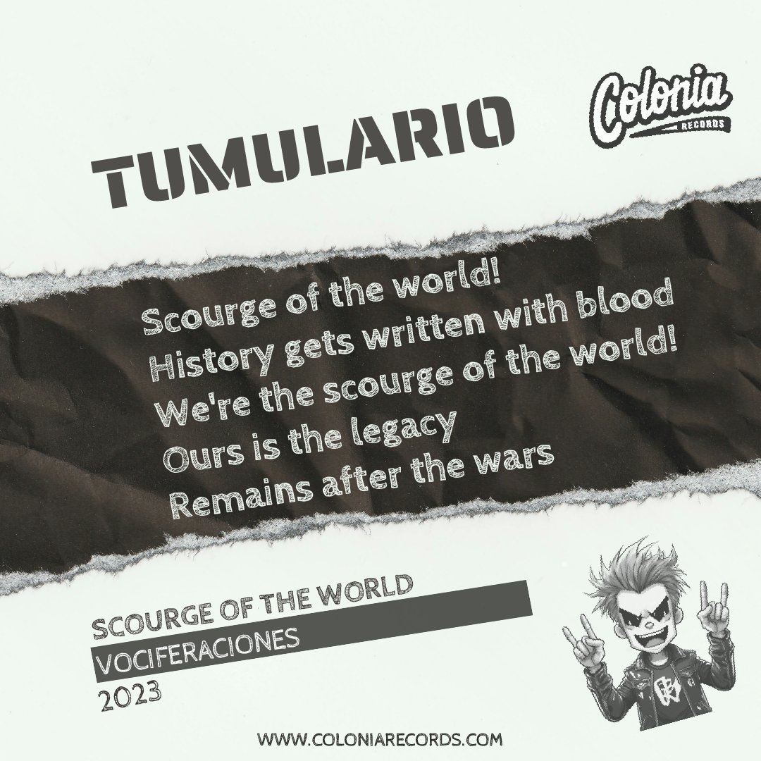 ColoniaRec's tweet photo. Como un azote interminable, la guerra sigue dictando los días de la humanidad TUMULARIO
#SomosColonia #SomosMúsica #MúsicaColombianaParaElMundo 

@MorgulTumulario https://t.co/E4sFfJa3Jb