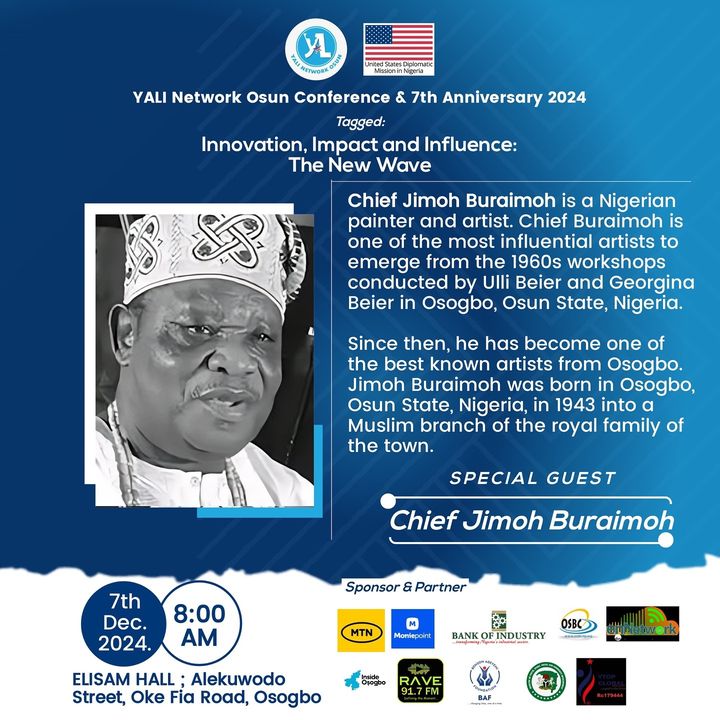YALINetworkOsun's tweet photo. Meet Chief Jimoh Buraimoh who graced us with his presence at the YALI Osun Conference 2.0 and her 7th anniversary.
#yalinetworkosun #yaliosunconference #yaliosun @InsideOsogbo https://t.co/FsjmbfEKfE
