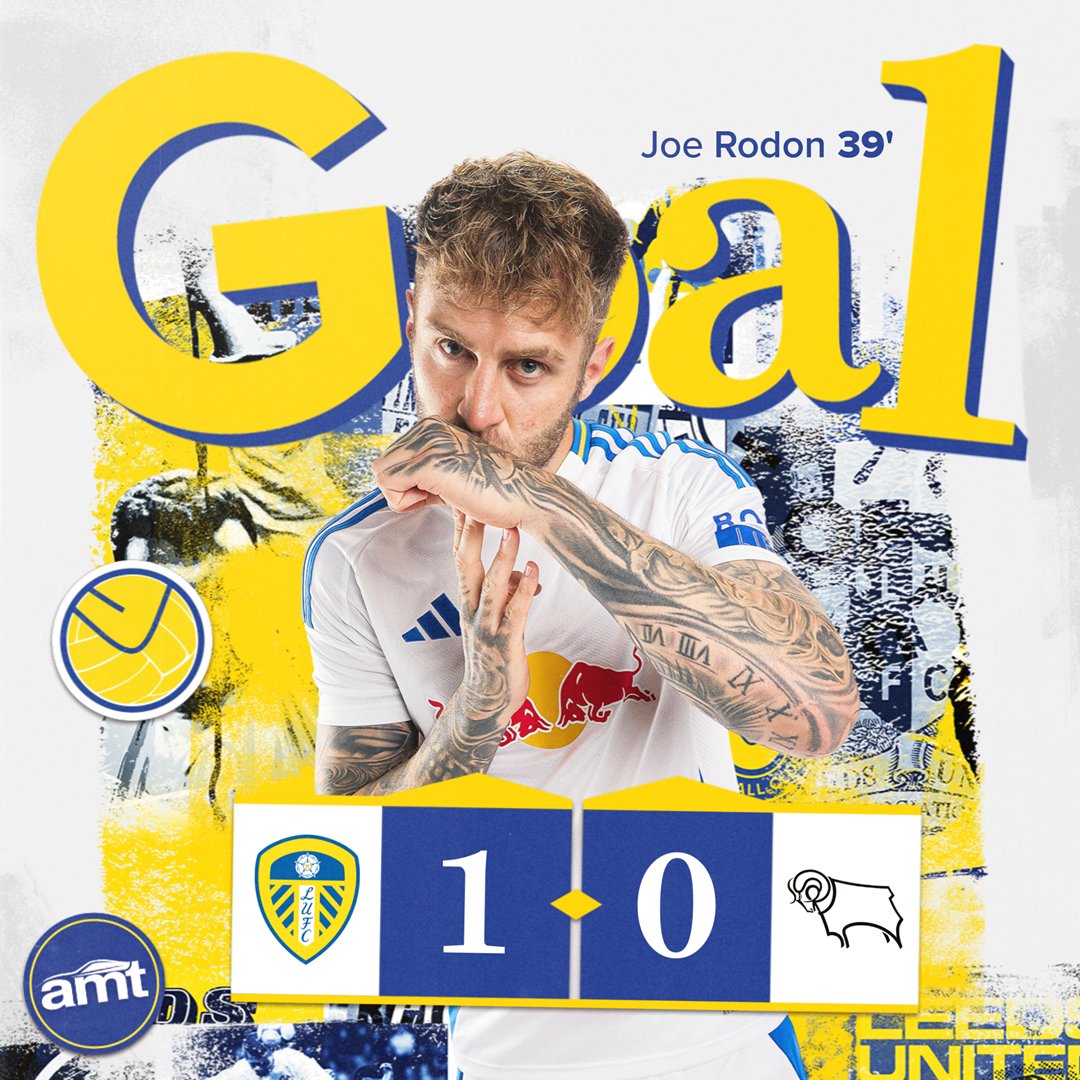 LUFCJapanWhites's tweet photo. ゴーーーーーーール!!!!!!!🤍💛💙
ついにこの男にゴールが生まれた!
ロスウェルの右コーナーキックに頭で合わせたのはロドン!昨年夏に加入して70試合目での初得点です!!!
39分
⚪リーズ 1-0 ダービー🟡
#LUFC #LEEDER https://t.co/BJ17UJ8Kvq