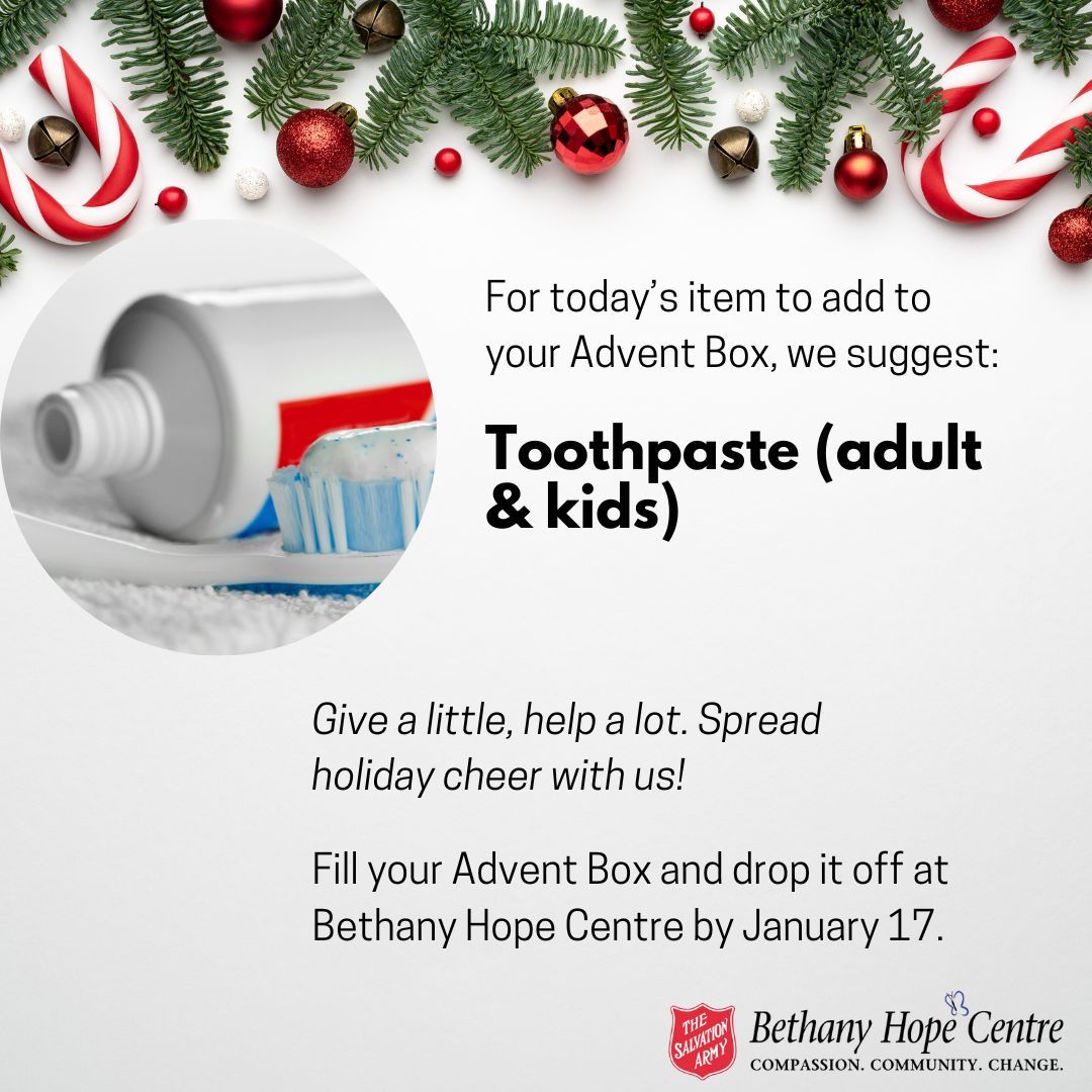 BethanyHopeCtr's tweet photo. Fill your Advent Box in support of young-parent families.
#CompassionCommunityChange #BethanyHopeCentre #SalvationArmyCanada #DonateOttawa
#Ott https://t.co/6kOviYXWoc