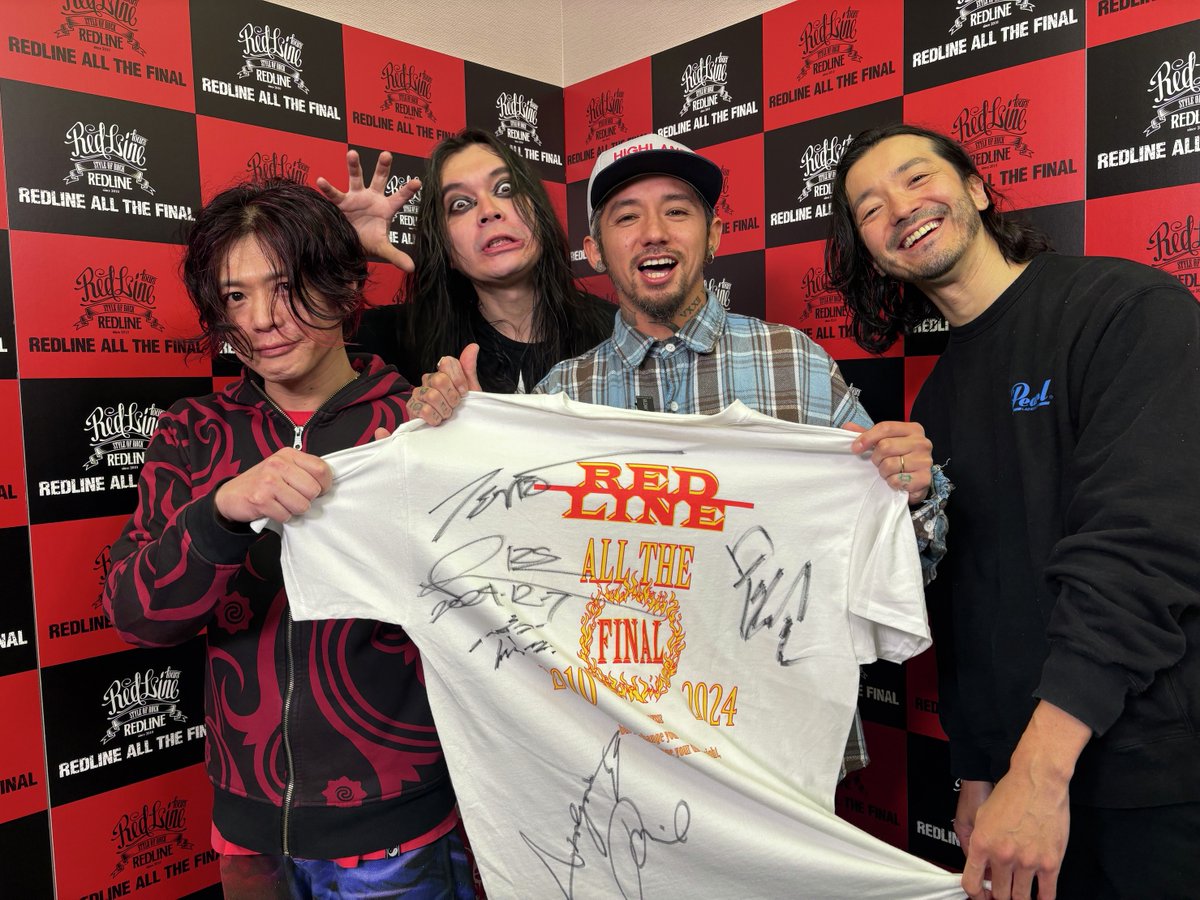 ▶▶ #REDLINE_DAM ◀◀

REDLINE ALL THE FINAL🔥
現地よりプレゼントキャンペーン！

【RIZE】
サイン入りTシャツが抽選で1名様に当たる⚡

◆参加方法
①<a href="/REDLINE_TOUR/">REDLINE ALL THE FINAL</a>と<a href="/DAMch_Official/">DAM公式</a>をフォロー
②この投稿をリポスト

◆締切
12/18

<a href="/RIZE_official/">RIZE</a>
#RIZE