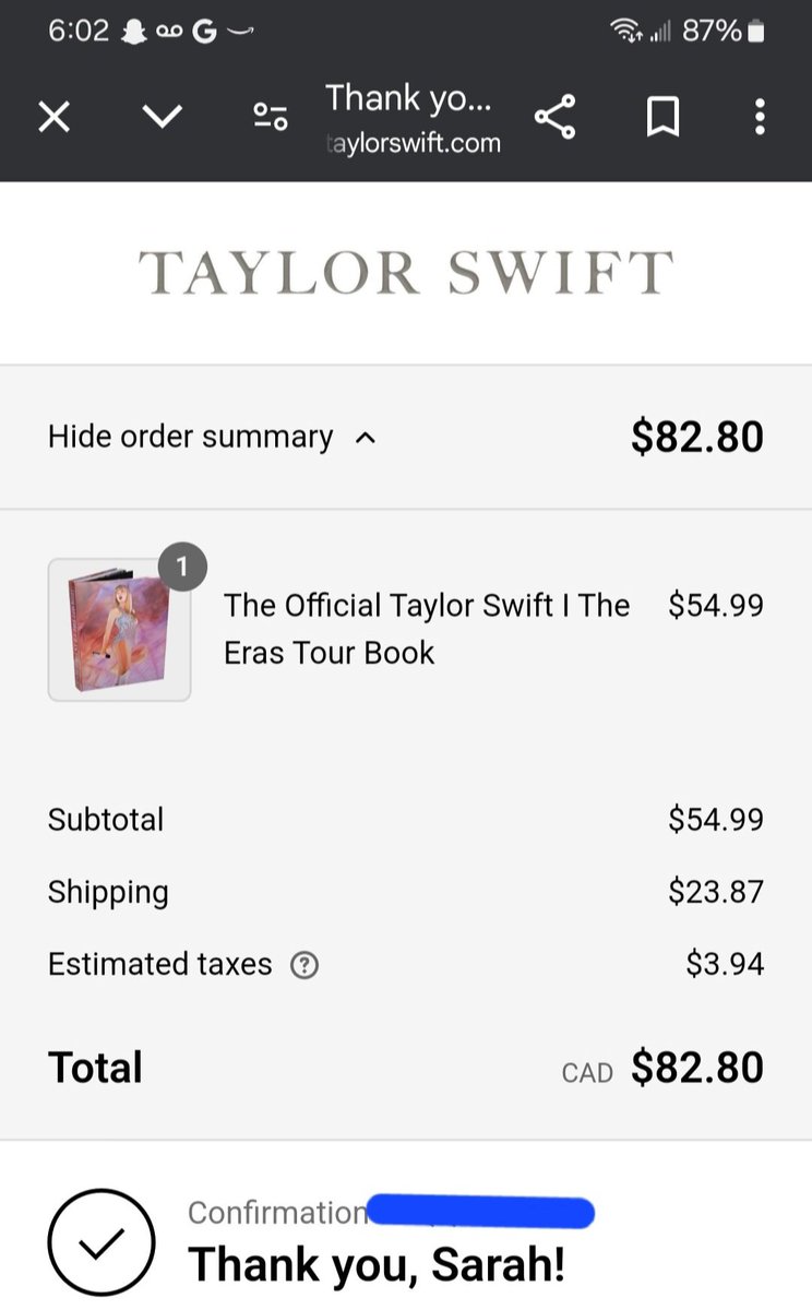 MissPinkkNinja's tweet photo. I'm a real tough kid, woke up at 6am for this! ✨️🫶🏻 #TheOfficialTSTheErasTourBook @taylornation13 @taylorswift13 https://t.co/FH1WixFTrf