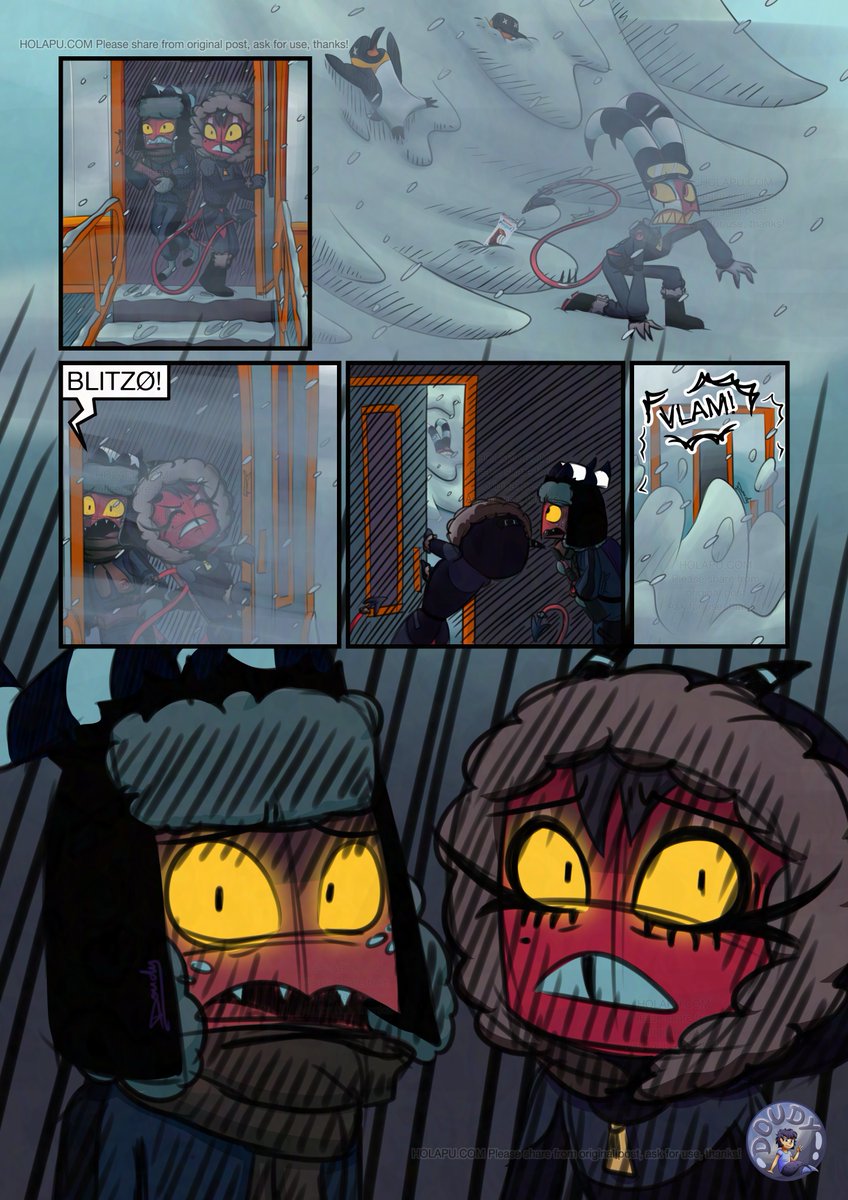 Doudy_MerDood's tweet photo. Helluva Boss - Avalanche Page 2
Previews on https://t.co/j4dfHU8bNV
Also commissions open =3 (See pin)

Uh oh.

#HelluvaBoss #Fanart #Blitzo #Blitz #moxxie #Millie #Doudy #Stolitz https://t.co/IagntRqDgG