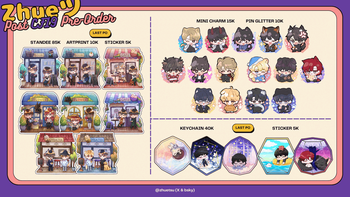 zhuetsu's tweet photo. Last Preorder for some items, especially the old ones. If there's any leftover stock, I will only put it on my 🍊

⭐️ ORV, My S-Class Hunters, LCF, DMJ/Debut or Die

#CF19Catalogue #postCF19 https://t.co/8yK209ht6x