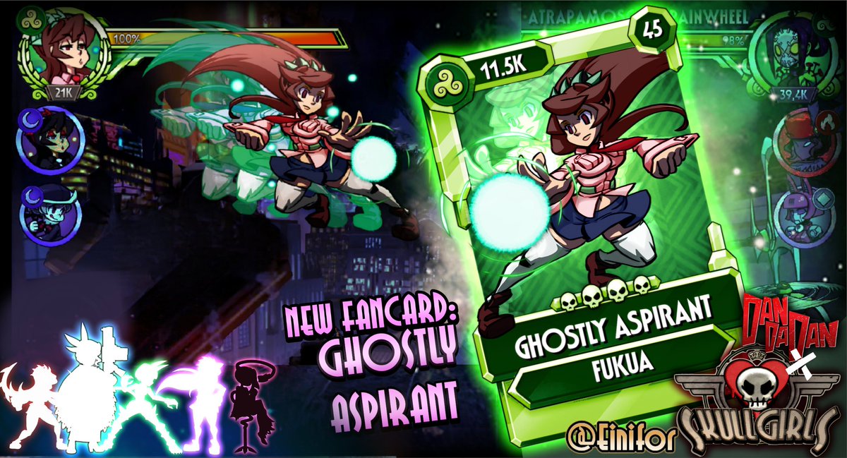 🥚 DandaDan x Skullgirls 💀 (7/10)
▫️Momo Ayase X Fukua
#skullgirls #skullgirlsfanart #einiforfancards