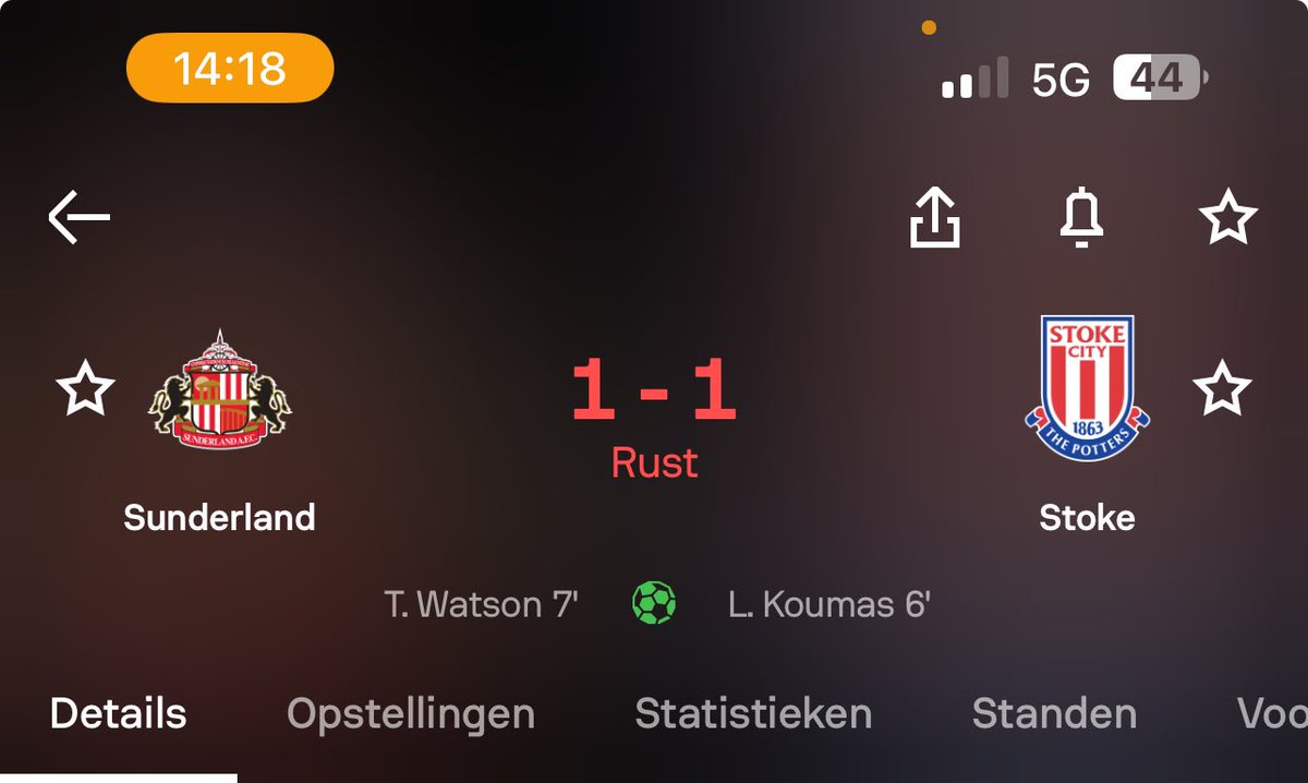 ACanalytics_'s tweet photo. Live Bet 1 To win 1.91 odds
Sunderland vs Stoke They’re dominating the game and are the clear favorite. 🔥

For more free betting tips, join the group in my bio – 100% free!

#LiveBet #BettingTips #FootballBetting #Sunderland #stoke https://t.co/CzXc9DjKyY