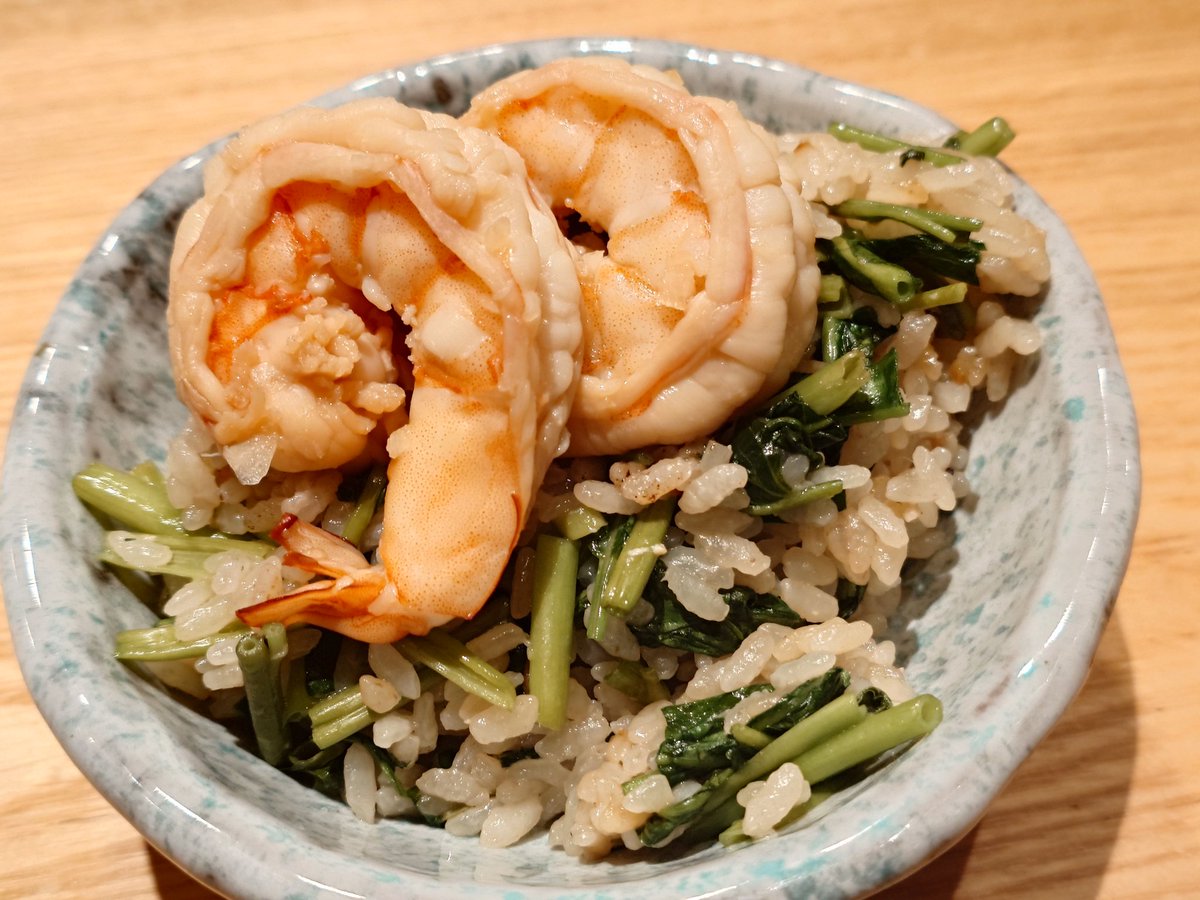 flying_drunkard's tweet image. ===怒涛の〆4連発===
・舞茸牛ご飯
・海老と空芯菜のアンチョビご飯
・梅つけ麺
・とだカレー

↓続く
#虎ノ門とだか #食堂とだか #飯テロ #虎ノ門