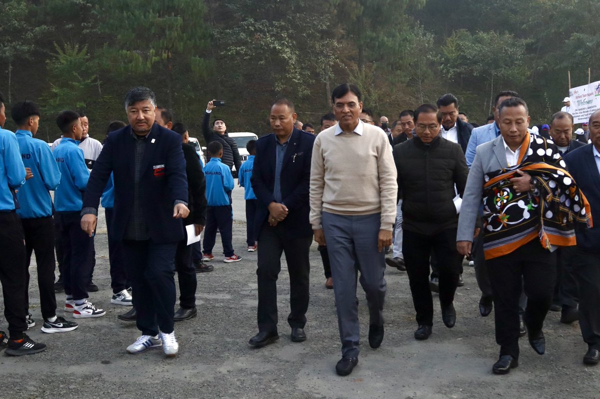 abumetha's tweet photo. Happy to welcome Honble Union Minister for Youth Affairs & Sports Shri. @mansukhmandviya to Nagaland.

Had a very engaging meeting with all stakeholders of the sports fraternity including the Sports & Youth Resources and Members Associations of the Olympic family. Also submitted a representation to the Minister on behalf of the @NagalandOlympic calling for a comprehensive development plan for sports and games. 

Thank You Honble Minister for your concern for Nagaland and sharing the vision of the Honble @PMOIndia Shri. @narendramodi Ji with your in-depth knowledge. 

Wish you a memorable Nagaland Experience.