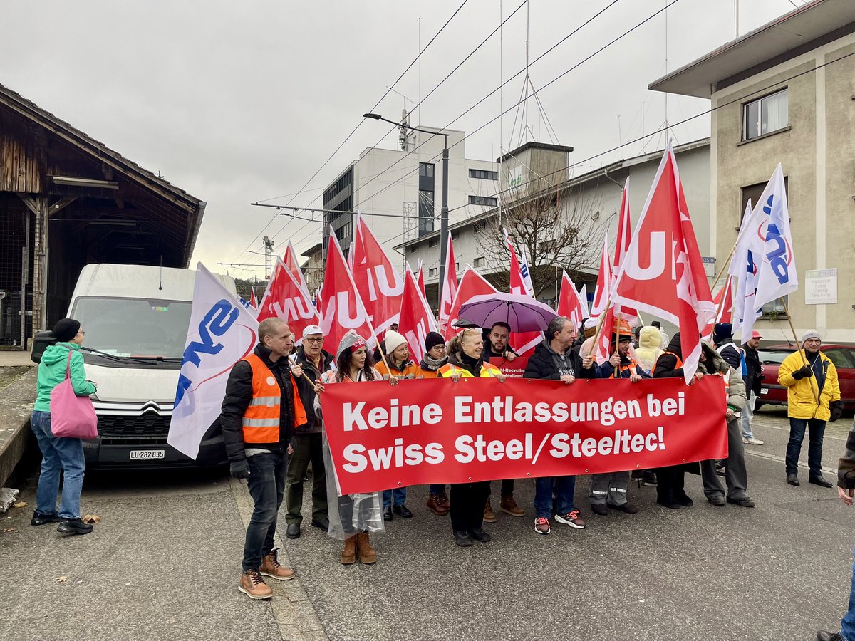 sozialismus_ch's tweet photo. [Emmenbrücke] Jobs und Zukunft sichern - Solidarität mit den Arbeiter:innen des Stahlwerks Emmenbrücke!

#Emmenbrücke #Swisssteel #Steeltec #Stahlwerk #Ökologie #Ökosozialismus https://t.co/7VDZlCta4G