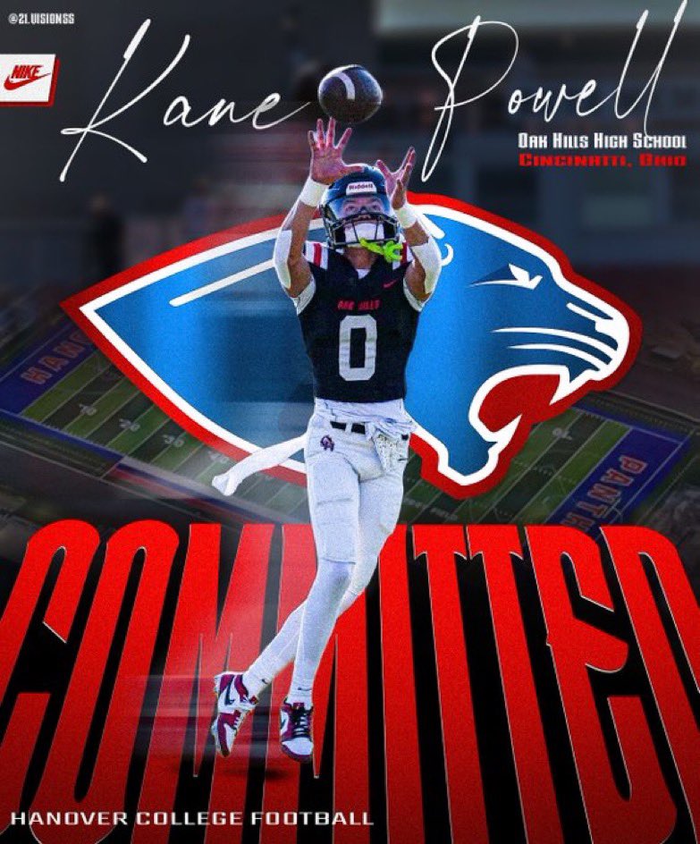 First, I would like to thank my parents, coaches and teammates over the years for pushing me to be the best man and football player I can be. I love this game and with that being said I’m proud to say that I will be committing to Hanover College 🔵🔴 <a href="/OakHillsFB/">Oak Hills Football</a> <a href="/rodenjustin/">CoachRoden</a>