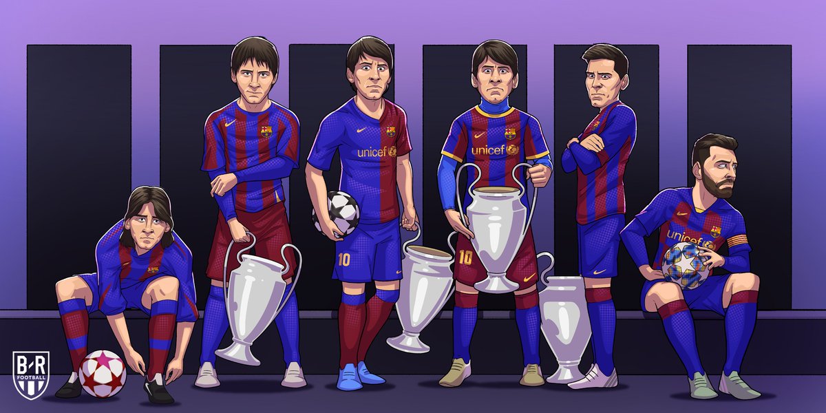 brfootball's tweet photo. ▪️ 163 games 
▪️ 129 goals 
▪️ 45 assists 
▪️ Four-time champion 

20 years ago, Leo Messi made his Champions League debut 🌟 https://t.co/5SBR3zf7eA